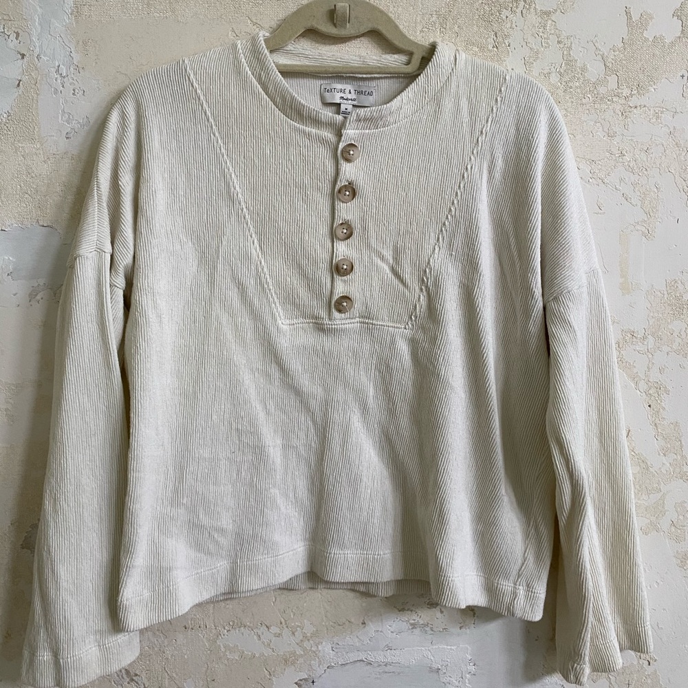 MADEWELL CROPPED SWEATEE